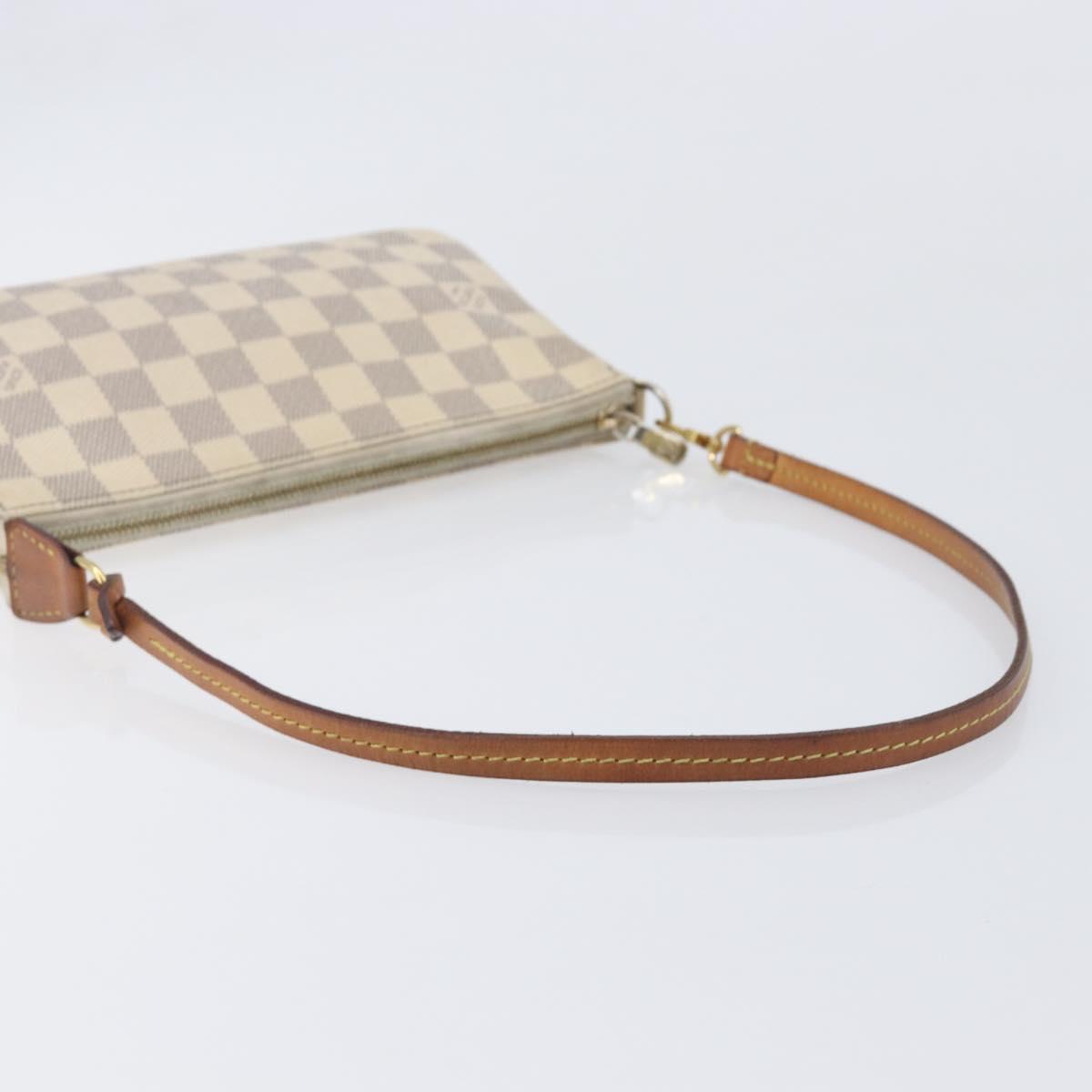 LOUIS VUITTON Damier Azur Pochette Accessoires Pouch N41207 LV Auth 208034A