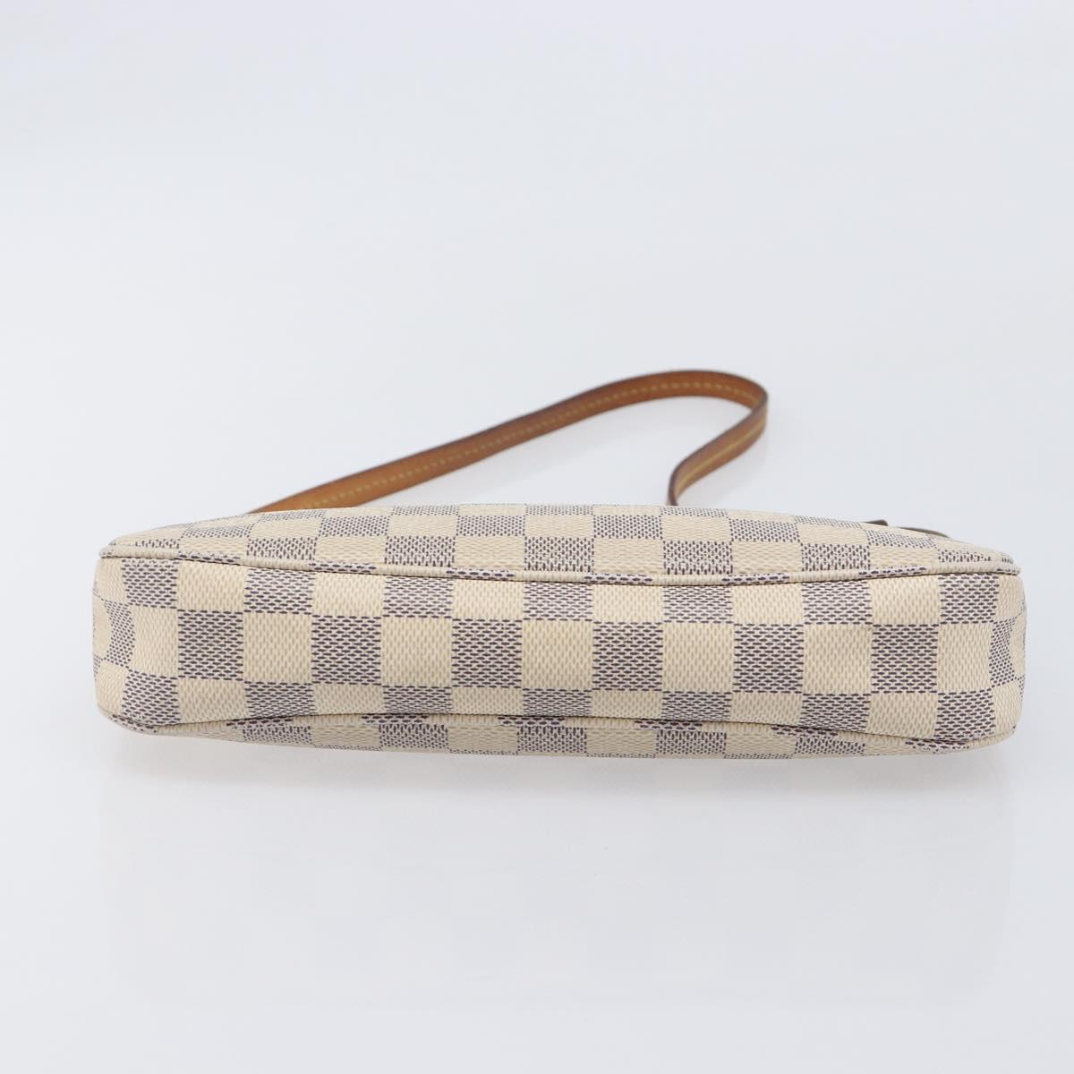 LOUIS VUITTON Damier Azur Pochette Accessoires Pouch N41207 LV Auth 208034A