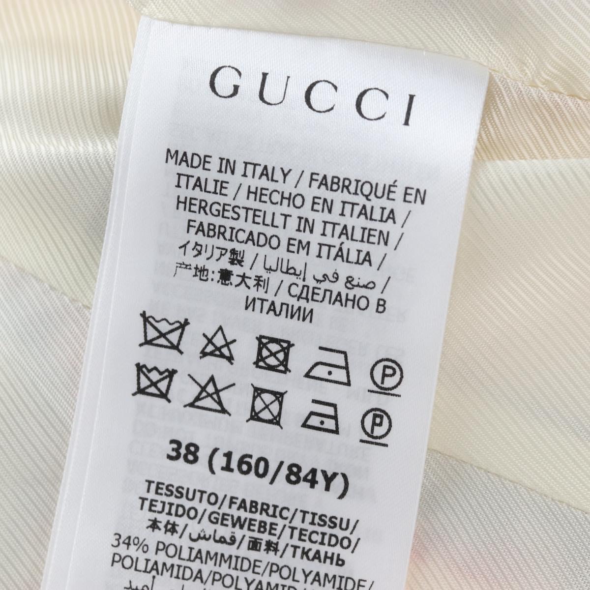 GUCCI Jacket Tweed 38 White Auth 208052M