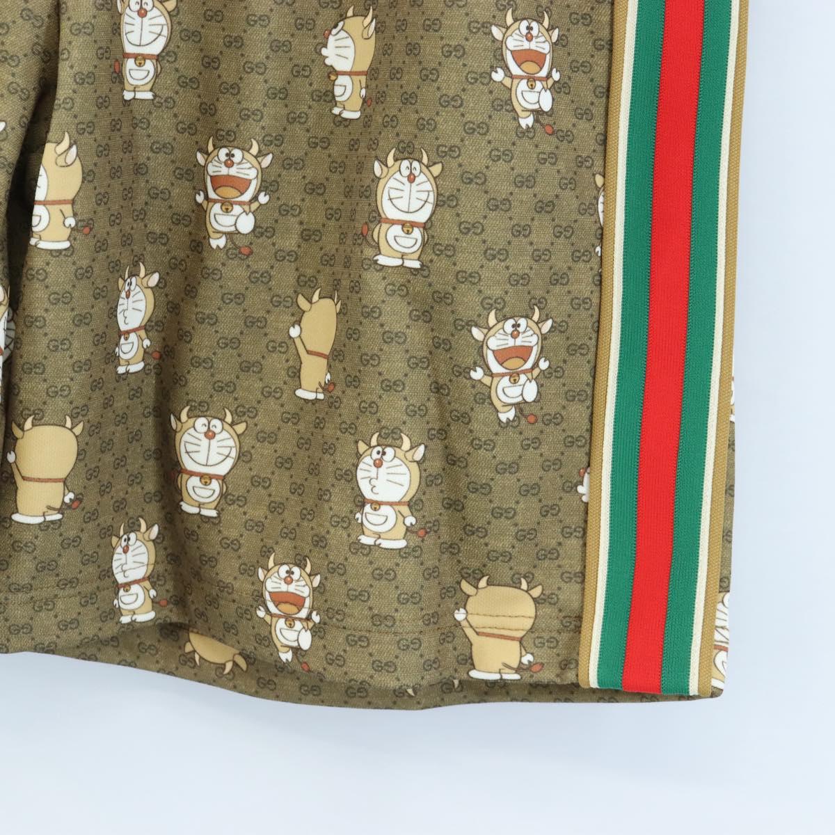GUCCI Micro GG Canvas Fujiko Pro Pants Polyester L Beige Auth 208053SAM