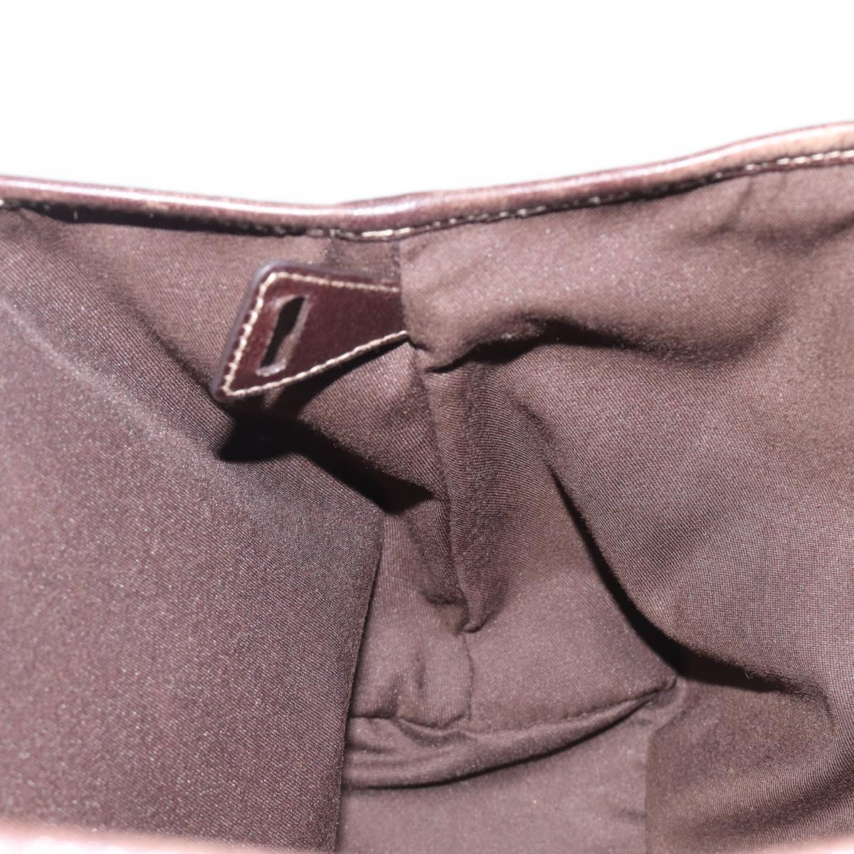 GUCCI GG Canvas Tote Bag Beige Gold Tone 162900 Auth 208067V