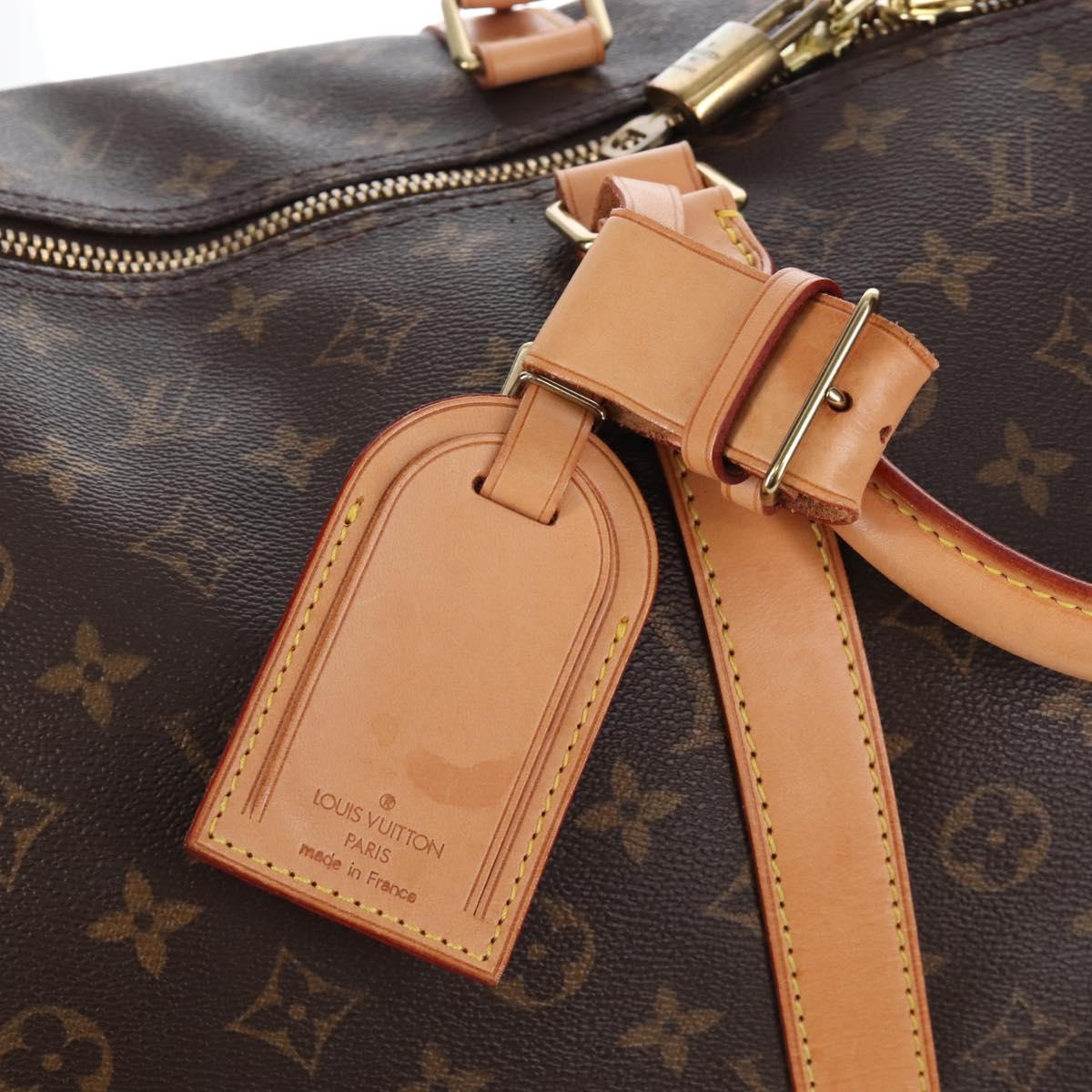 LOUIS VUITTON Monogram Keepall Bandouliere 55 Boston Bag M41414 LV Auth 208070V