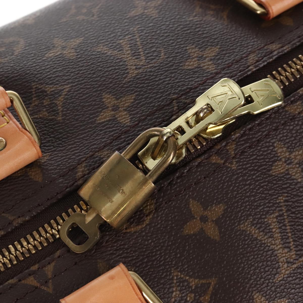 LOUIS VUITTON Monogram Keepall Bandouliere 55 Boston Bag M41414 LV Auth 208070V