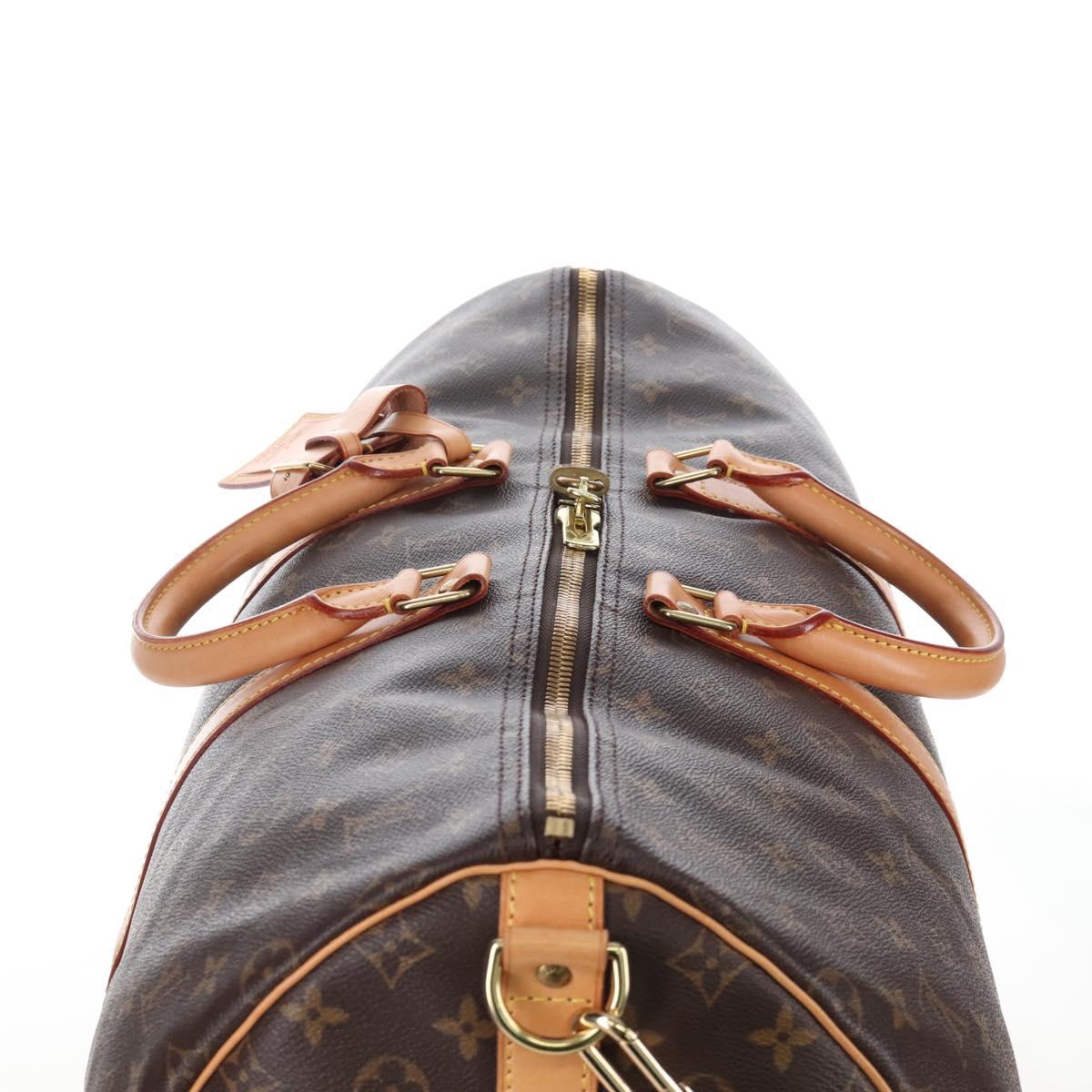 LOUIS VUITTON Monogram Keepall Bandouliere 55 Boston Bag M41414 LV Auth 208070V