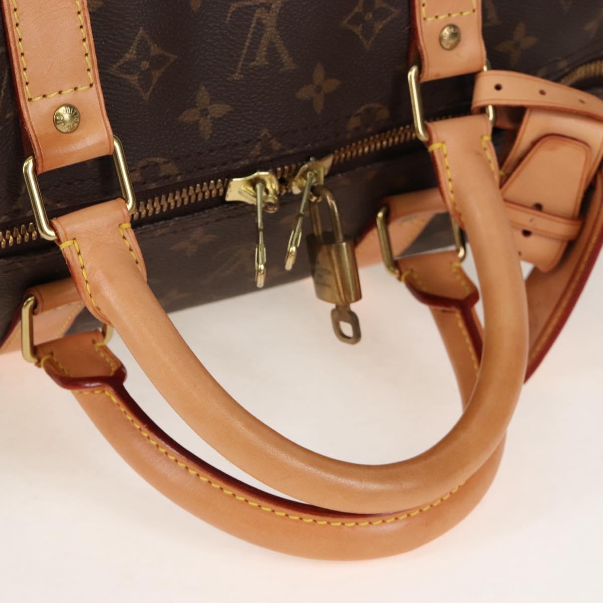 LOUIS VUITTON Monogram Keepall Bandouliere 55 Boston Bag M41414 LV Auth 208070V
