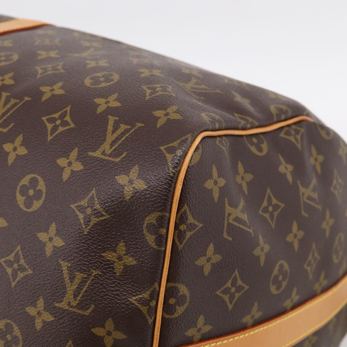 LOUIS VUITTON Monogram Keepall Bandouliere 55 Boston Bag M41414 LV Auth 208077V