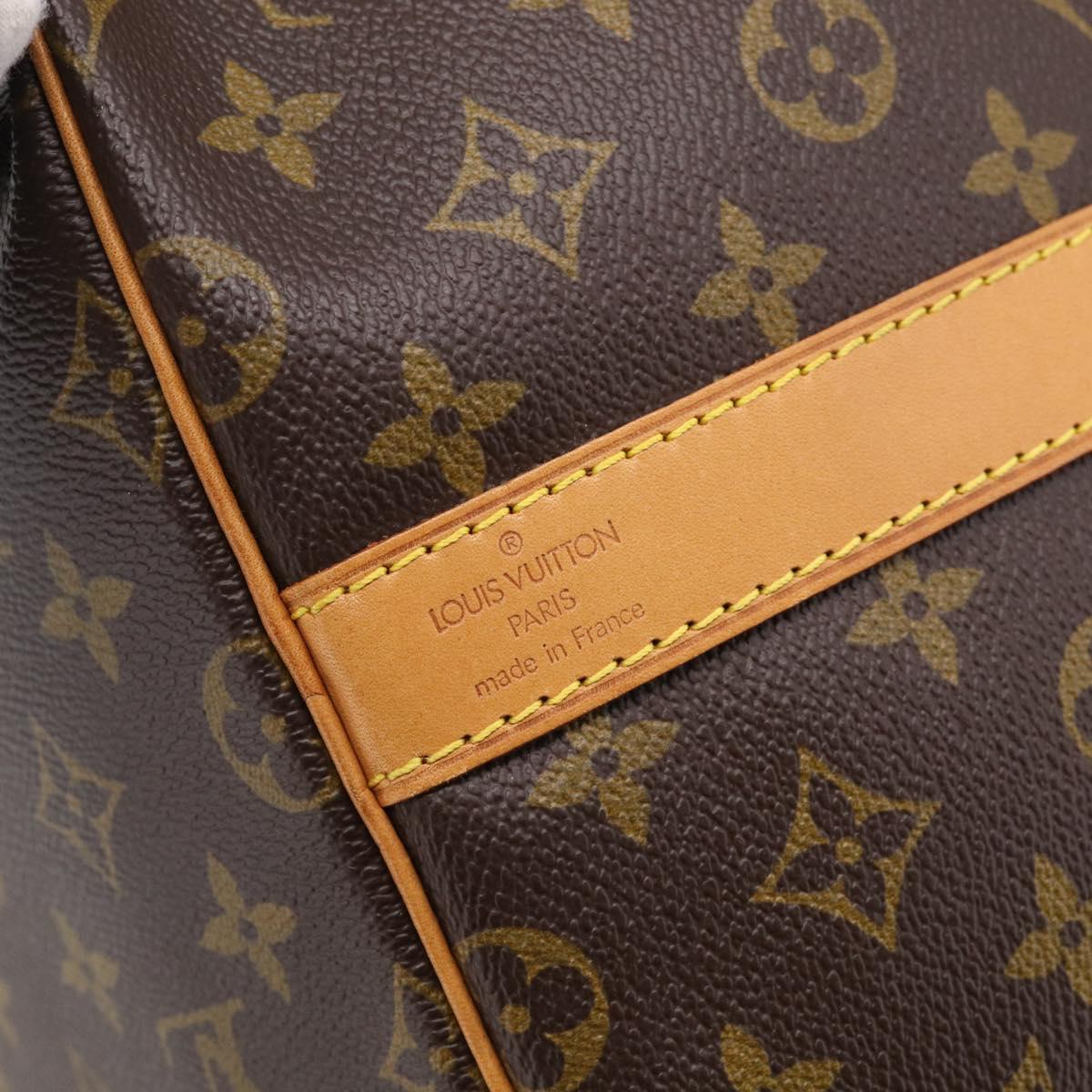 LOUIS VUITTON Monogram Keepall Bandouliere 55 Boston Bag M41414 LV Auth 208077V