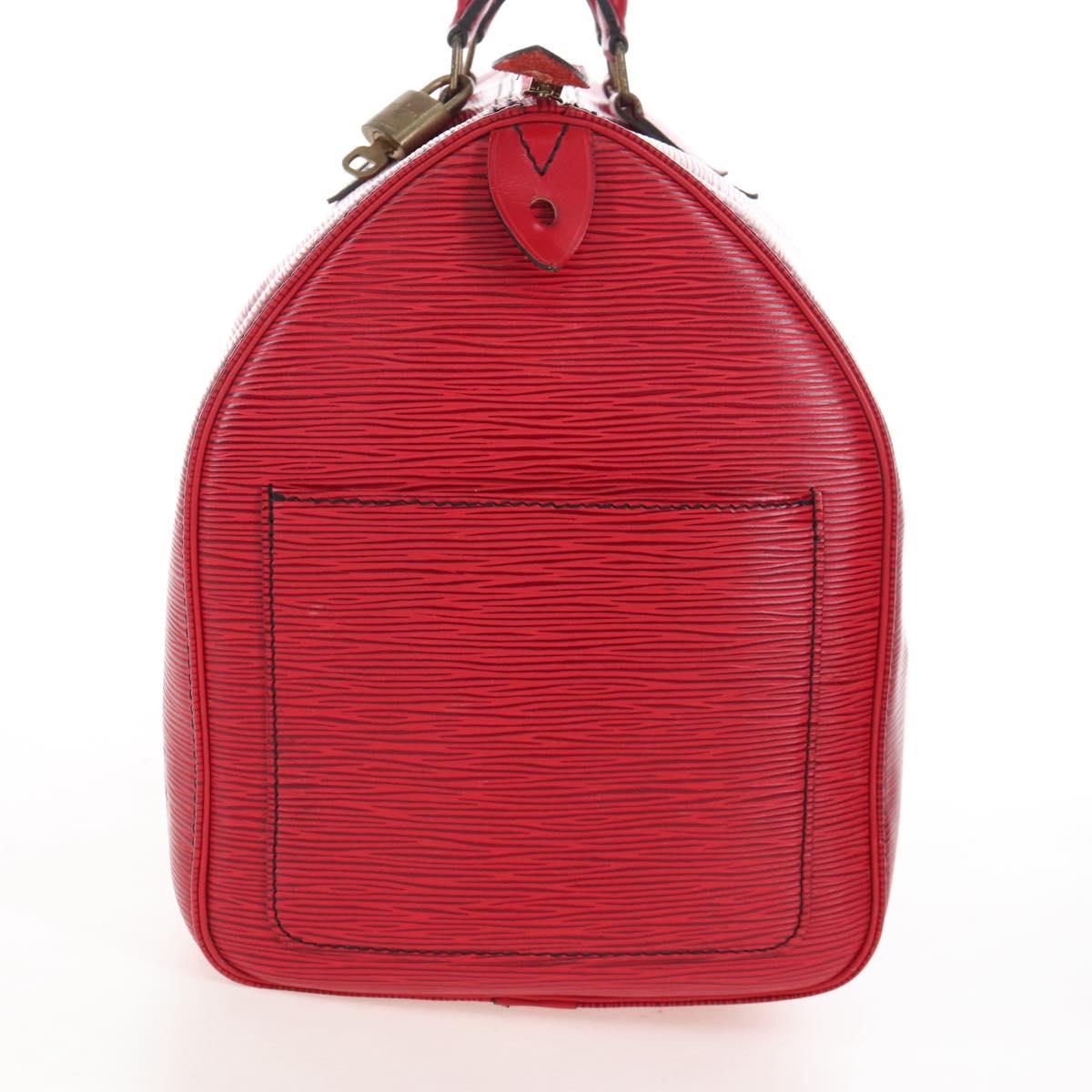 LOUIS VUITTON Epi Speedy 40 Hand Bag Castilian Red M42987 LV Auth 208080V