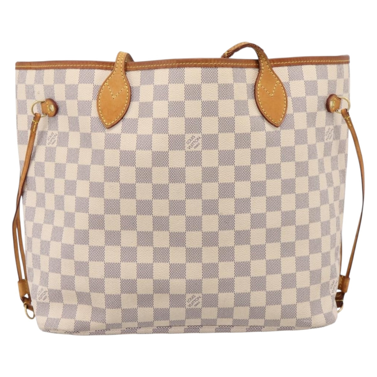 LOUIS VUITTON Damier Azur Neverfull MM Tote Bag N41605 LV Auth 208093