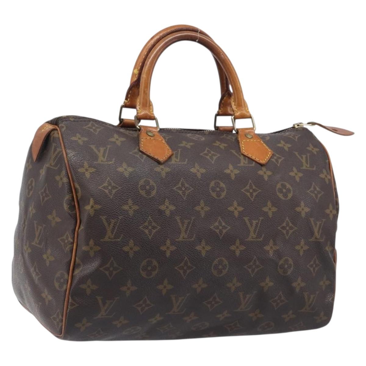 LOUIS VUITTON Monogram Speedy 30 Hand Bag M41526 LV Auth 208094