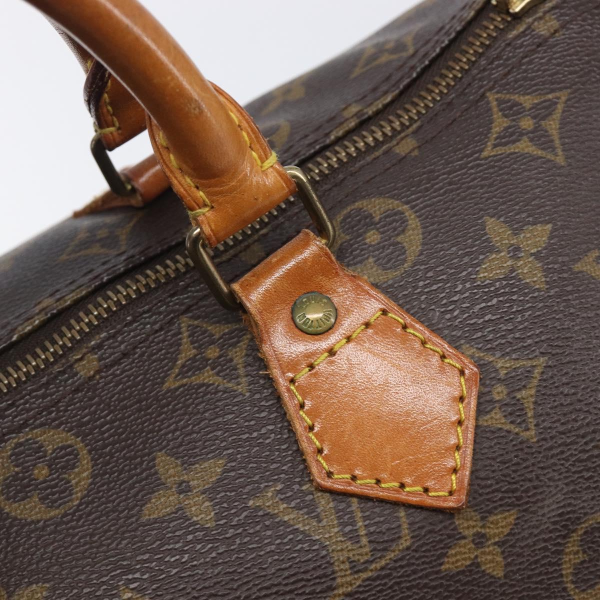 LOUIS VUITTON Monogram Speedy 30 Hand Bag M41526 LV Auth 208094