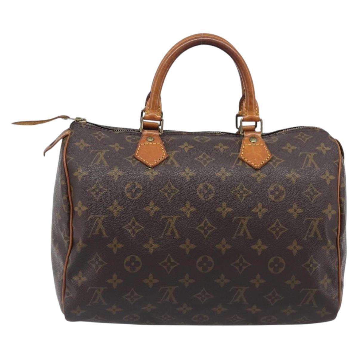 LOUIS VUITTON Monogram Speedy 30 Hand Bag M41526 LV Auth 208094