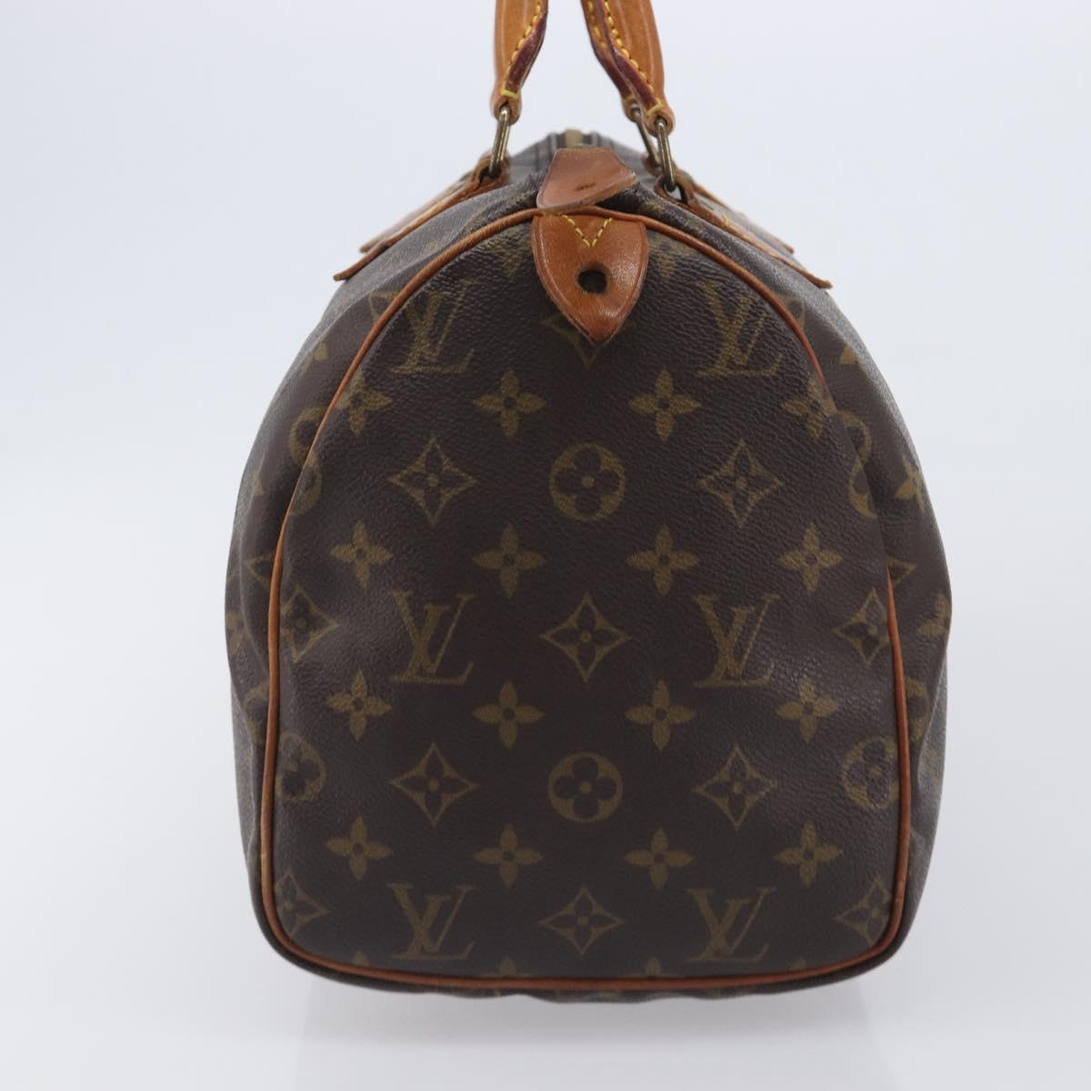 LOUIS VUITTON Monogram Speedy 30 Hand Bag M41526 LV Auth 208094