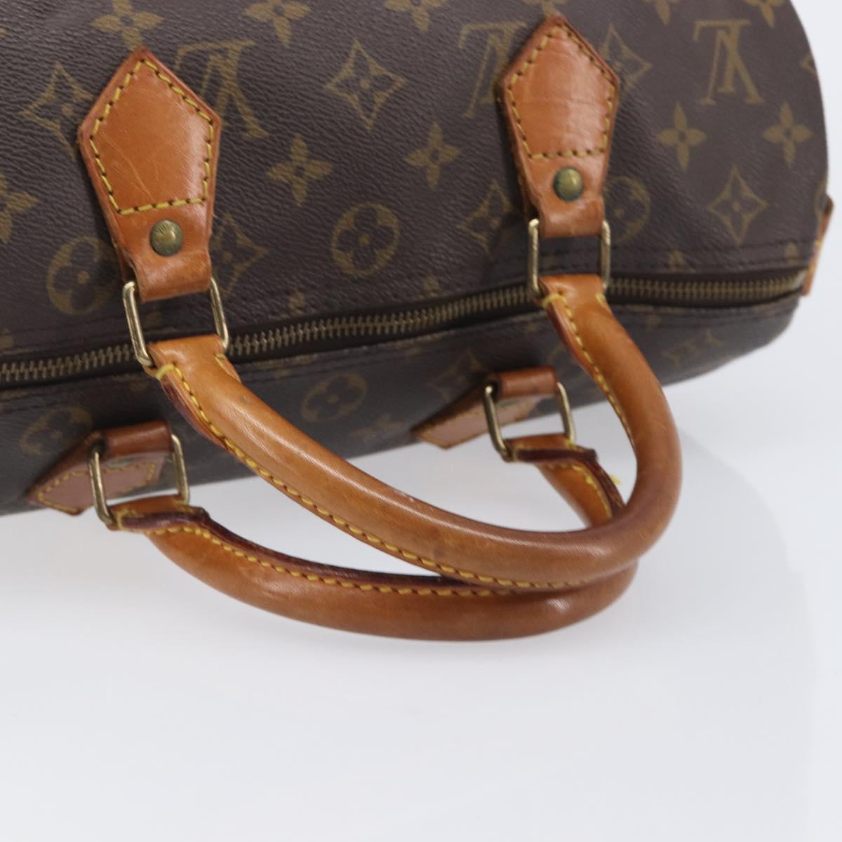 LOUIS VUITTON Monogram Speedy 30 Hand Bag M41526 LV Auth 208094
