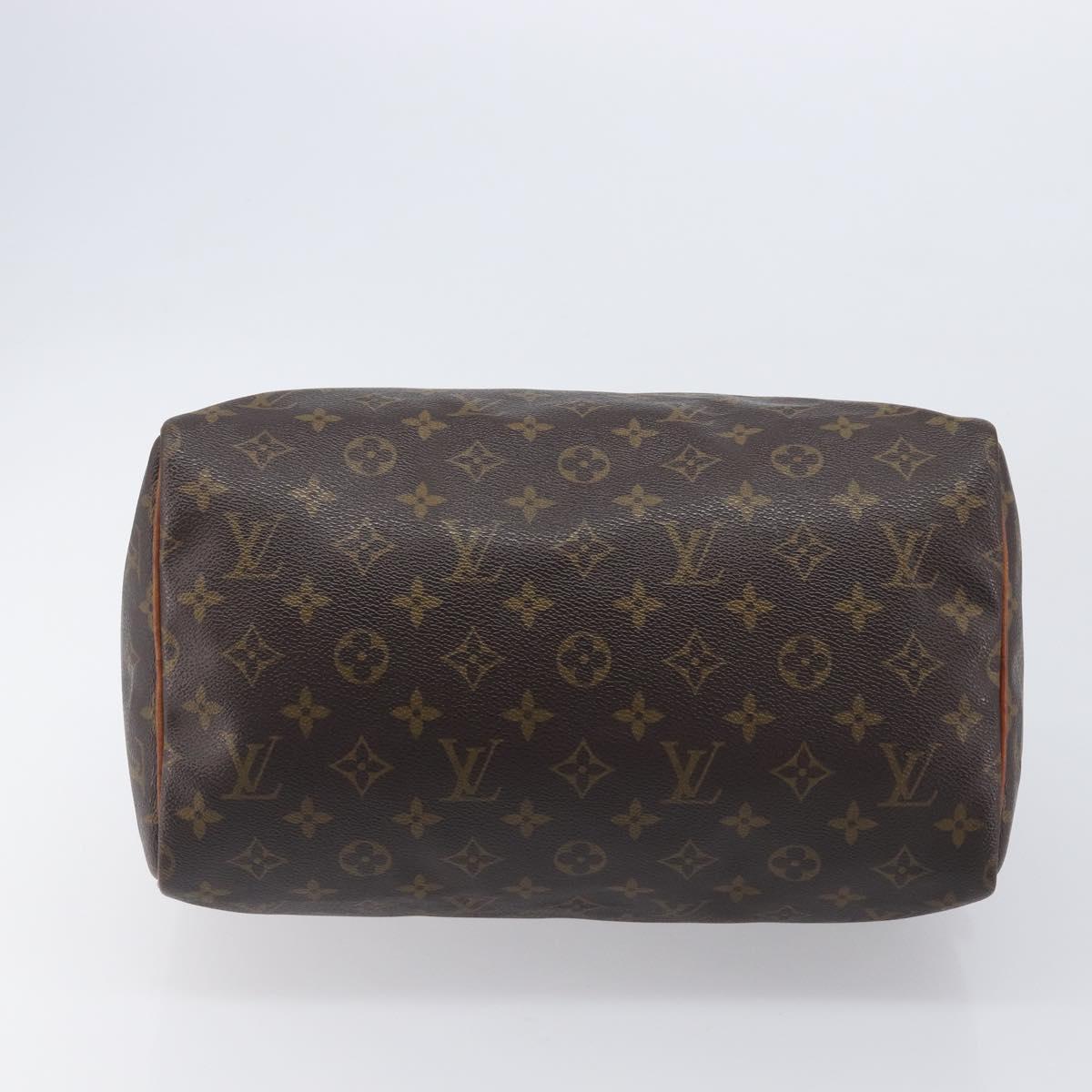 LOUIS VUITTON Monogram Speedy 30 Hand Bag M41526 LV Auth 208094