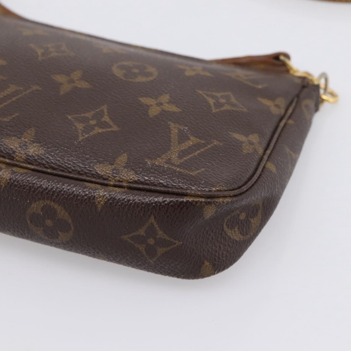 LOUIS VUITTON Monogram Pochette Accessoires Pouch M51980 LV Auth 208095