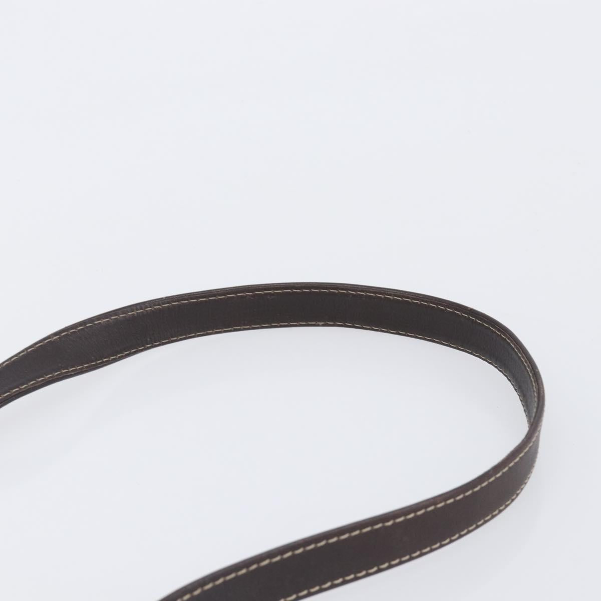 LOEWE Shoulder Bag Suede Beige Gold Tone Auth 208101