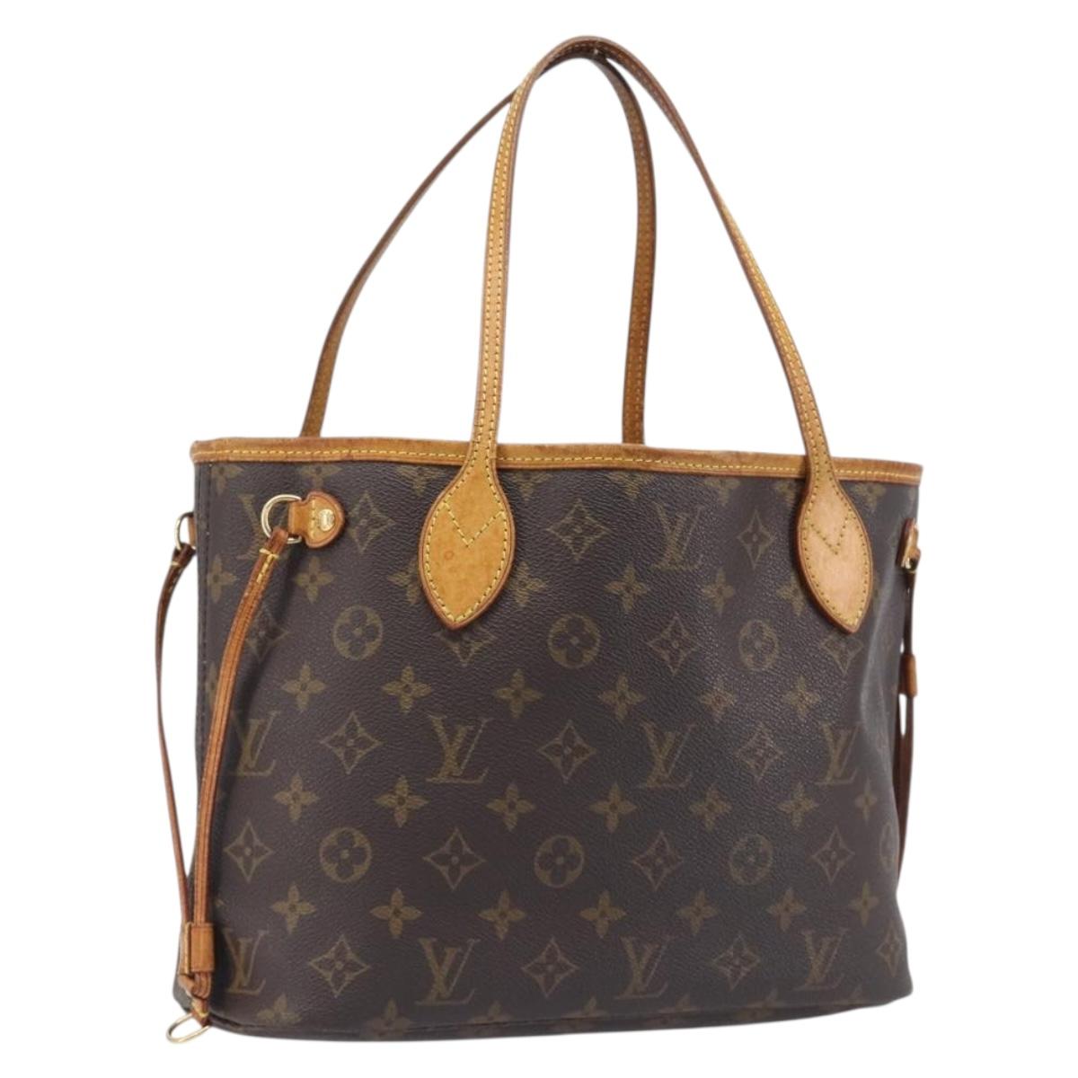 LOUIS VUITTON Monogram Neverfull PM Tote Bag M40155 LV Auth 208134