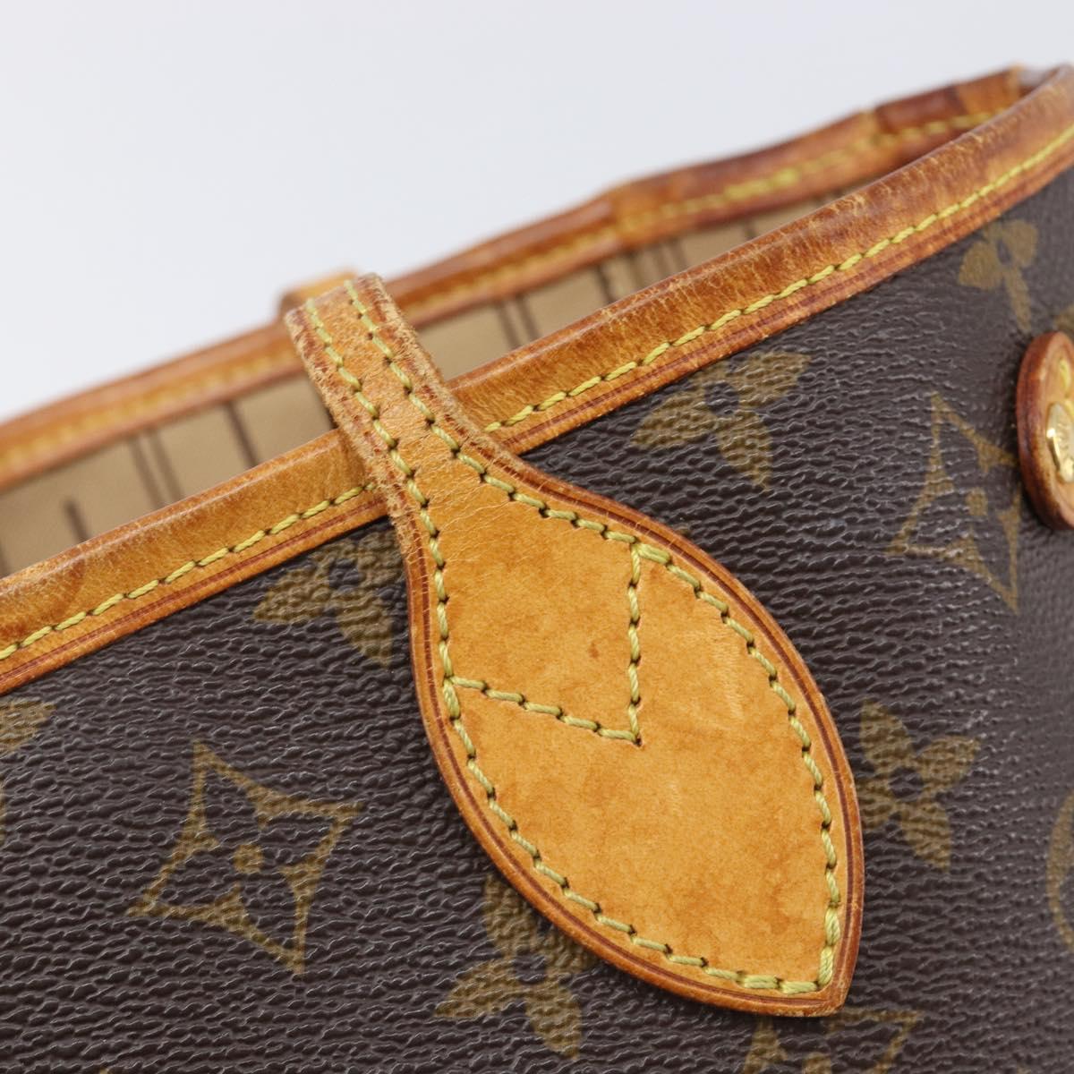 LOUIS VUITTON Monogram Neverfull PM Tote Bag M40155 LV Auth 208134