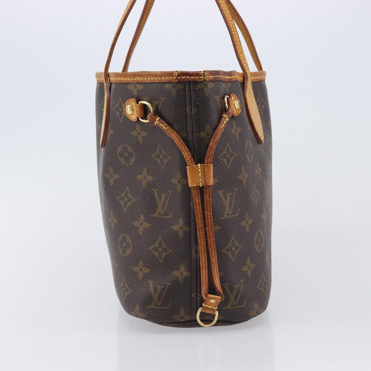 LOUIS VUITTON Monogram Neverfull PM Tote Bag M40155 LV Auth 208134
