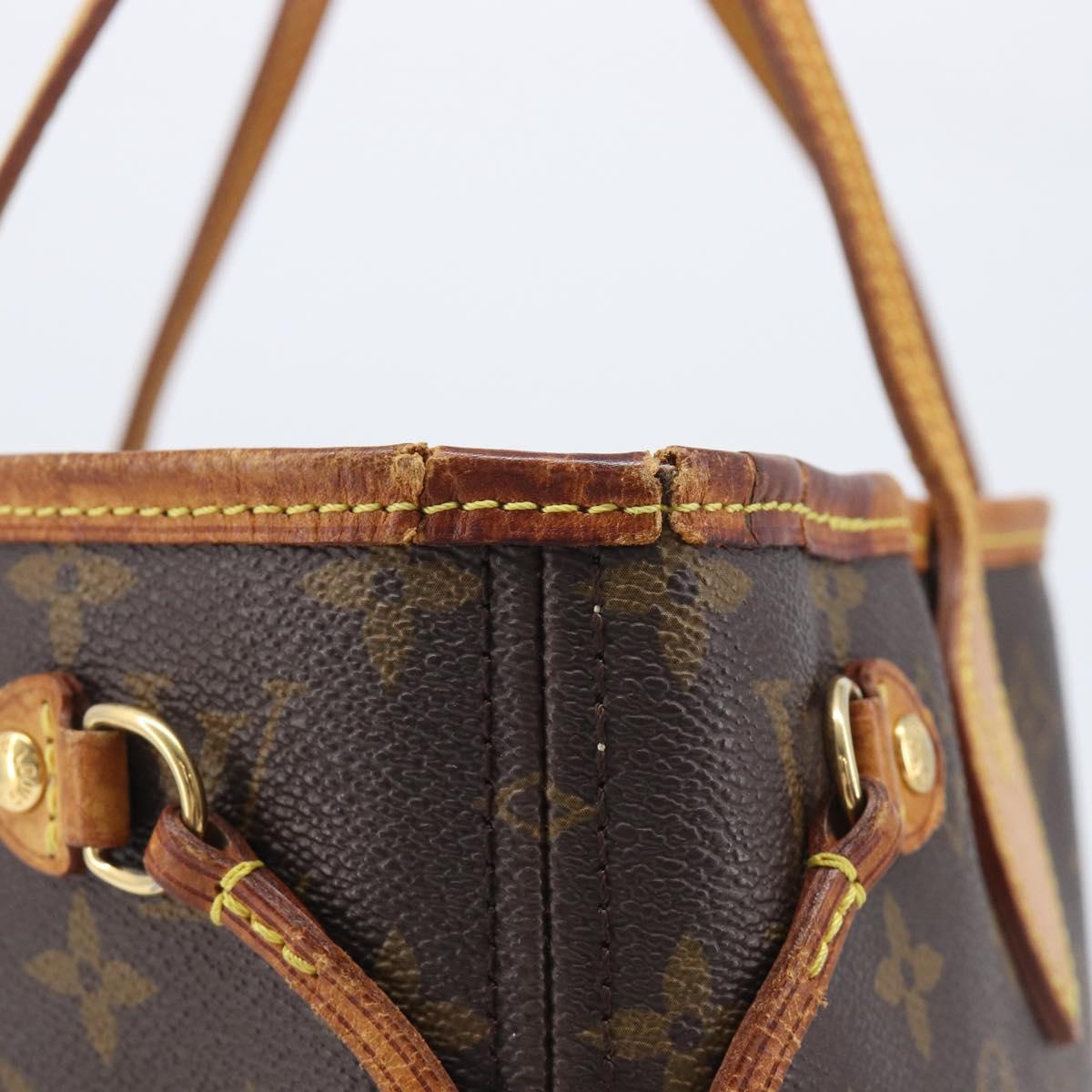 LOUIS VUITTON Monogram Neverfull PM Tote Bag M40155 LV Auth 208134