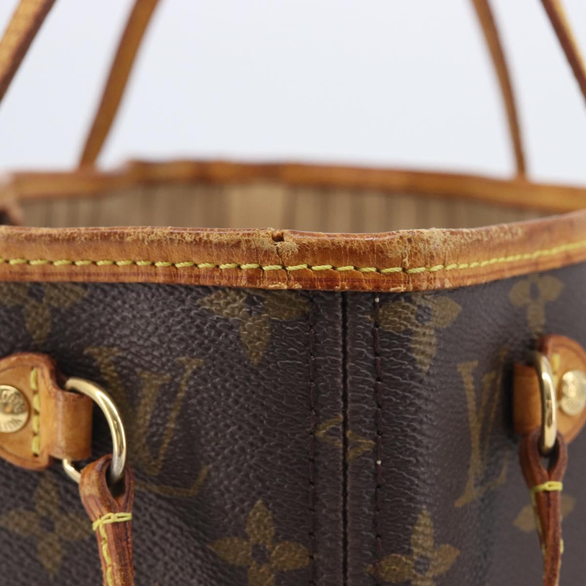 LOUIS VUITTON Monogram Neverfull PM Tote Bag M40155 LV Auth 208134