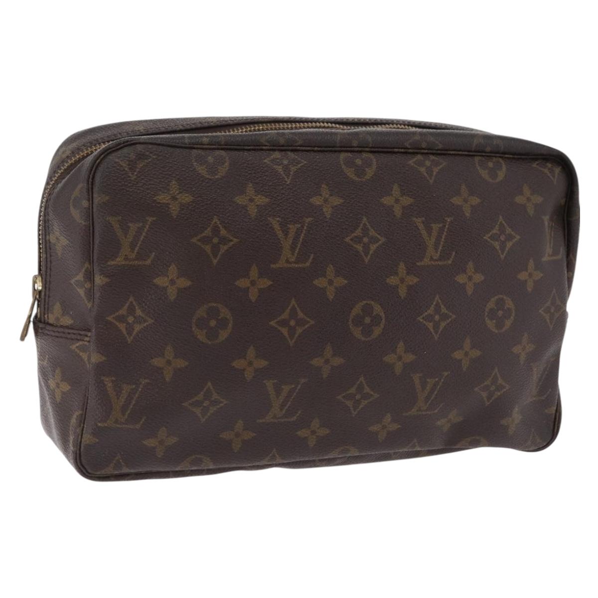 LOUIS VUITTON Monogram Trousse Toilette 28 Clutch Bag M47522 LV Auth 208157