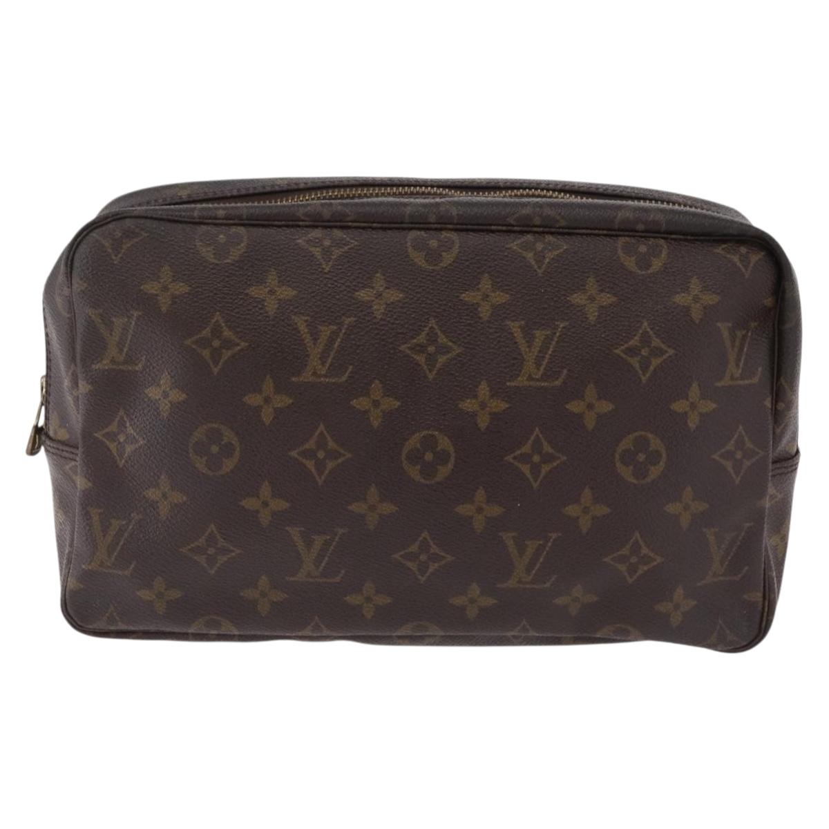LOUIS VUITTON Monogram Trousse Toilette 28 Clutch Bag M47522 LV Auth 208157
