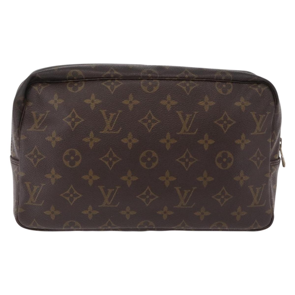 LOUIS VUITTON Monogram Trousse Toilette 28 Clutch Bag M47522 LV Auth 208157