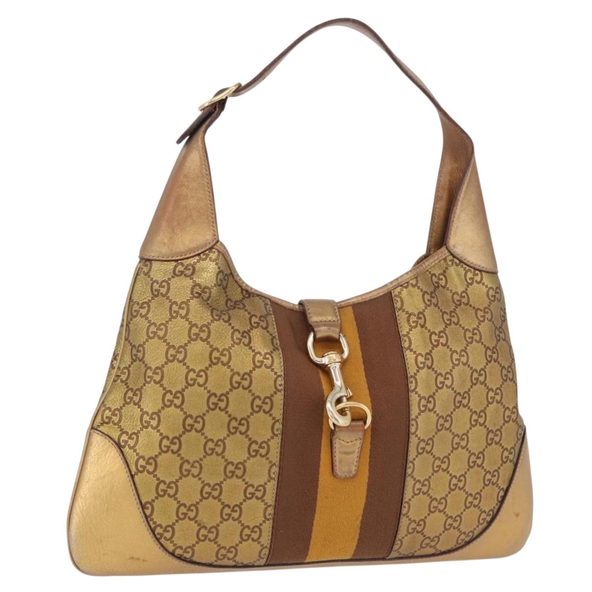 GUCCI GuccissimaGG Sherry Line Jackie Shoulder Bag Leather 153029 Auth 208168A