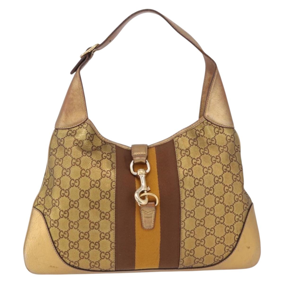 GUCCI GuccissimaGG Sherry Line Jackie Shoulder Bag Leather 153029 Auth 208168A