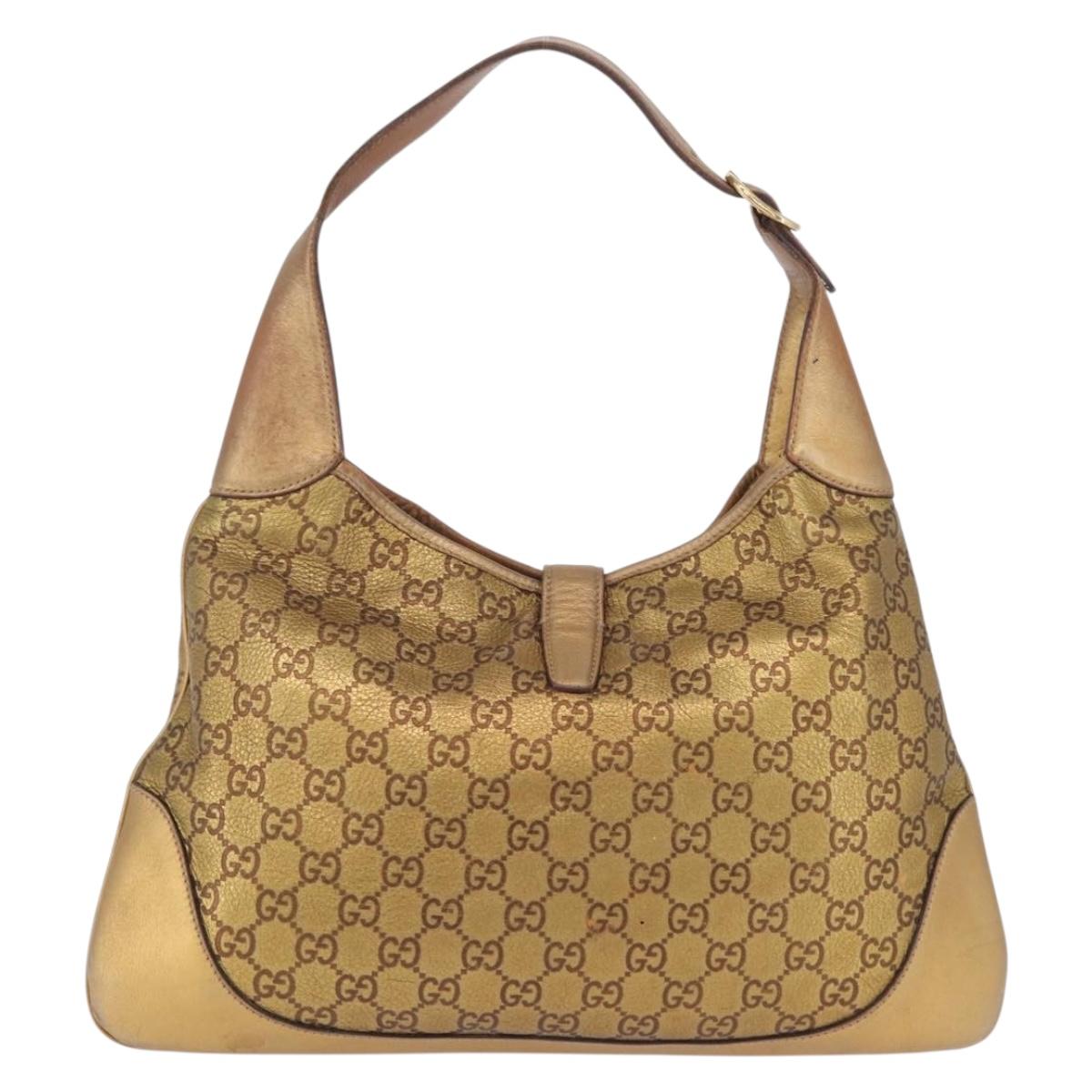 GUCCI GuccissimaGG Sherry Line Jackie Shoulder Bag Leather 153029 Auth 208168A