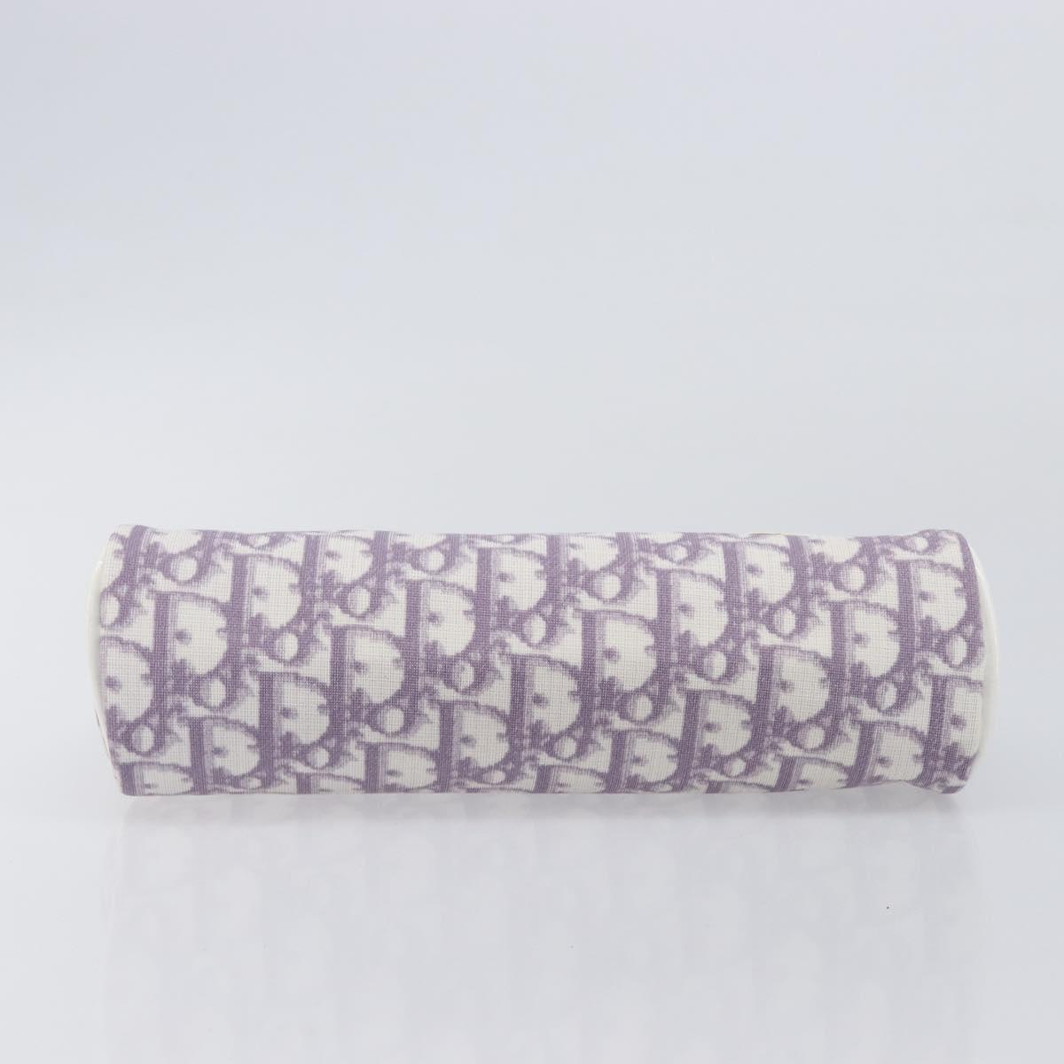 Christian Dior Trotter Pouch PVC Purple Silver Auth 208174