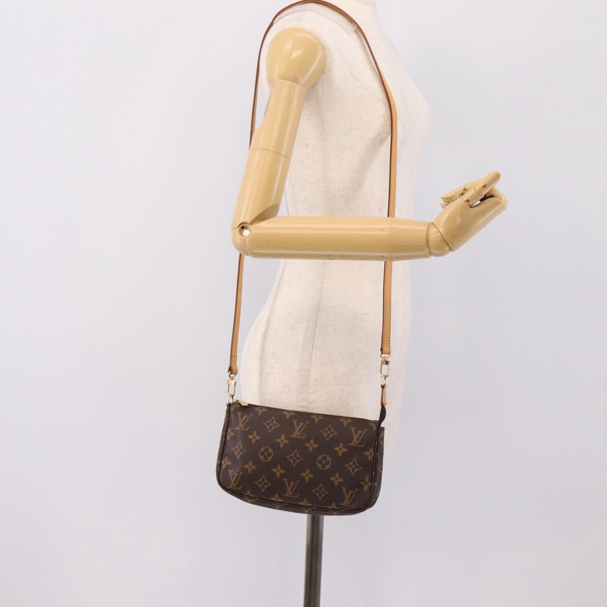 LOUIS VUITTON Monogram Pochette Accessoires Pouch M51980 LV Auth 208175A