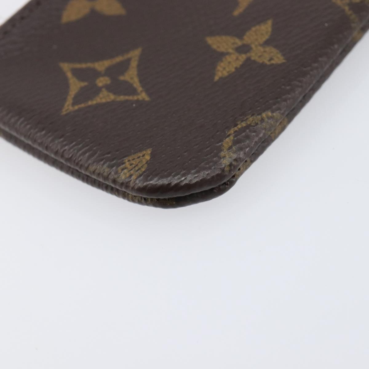 LOUIS VUITTON Monogram Pochette Cles Coin Purse M62650 LV Auth 208177
