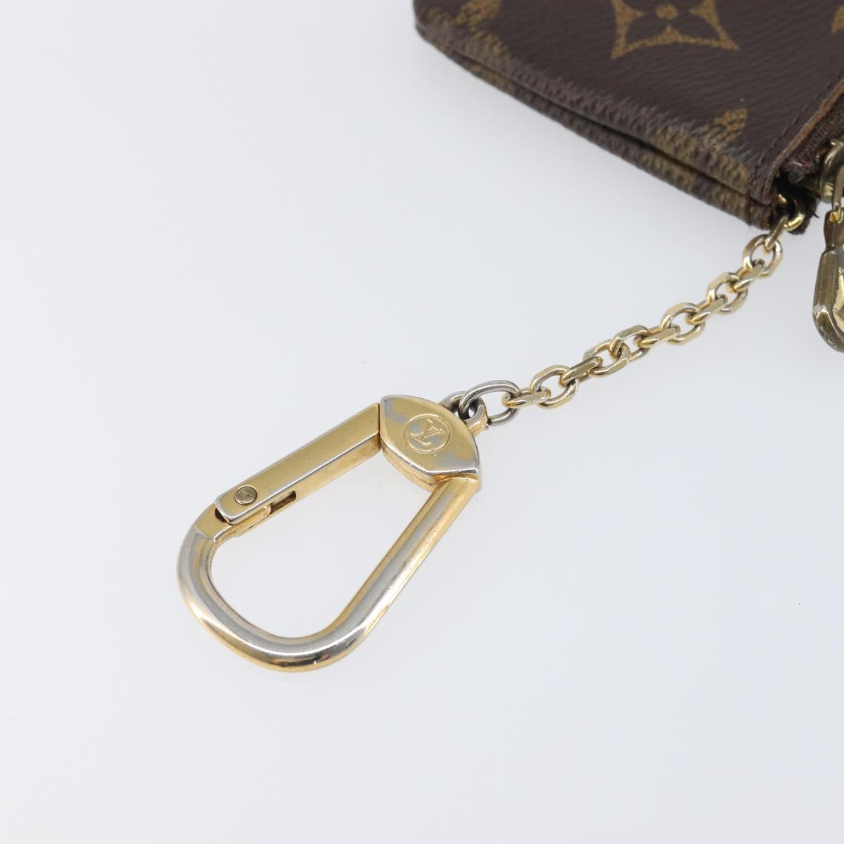LOUIS VUITTON Monogram Pochette Cles Coin Purse M62650 LV Auth 208177