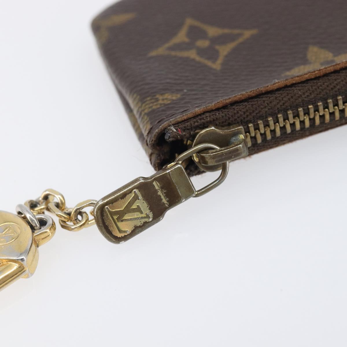 LOUIS VUITTON Monogram Pochette Cles Coin Purse M62650 LV Auth 208177