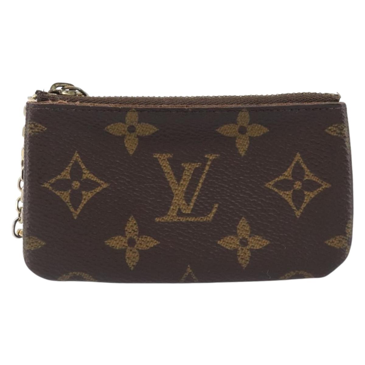 LOUIS VUITTON Monogram Pochette Cles Coin Purse M62650 LV Auth 208177