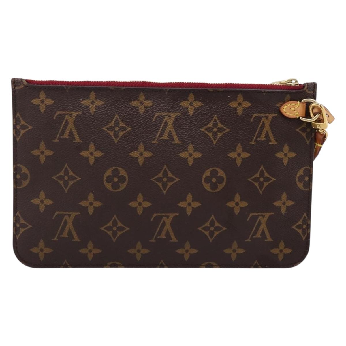 LOUIS VUITTON Monogram Neverfull MM Pouch Accessory Pouch LV Auth 208206