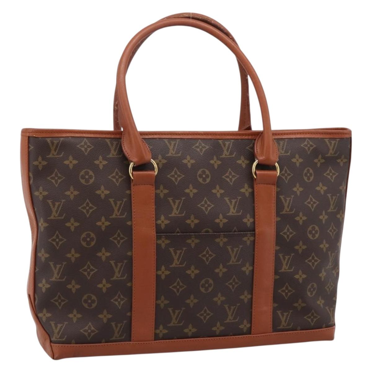 LOUIS VUITTON Monogram Sac Weekend PM Hand Bag M42425 LV Auth 208211