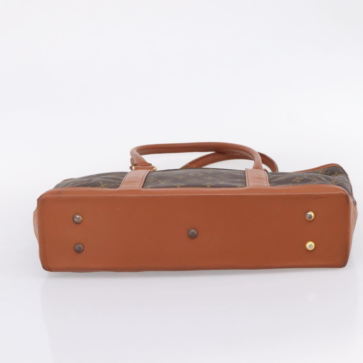 LOUIS VUITTON Monogram Sac Weekend PM Hand Bag M42425 LV Auth 208211