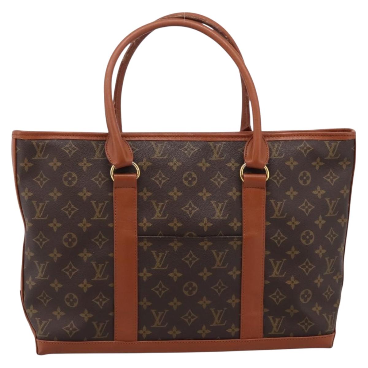 LOUIS VUITTON Monogram Sac Weekend PM Hand Bag M42425 LV Auth 208211