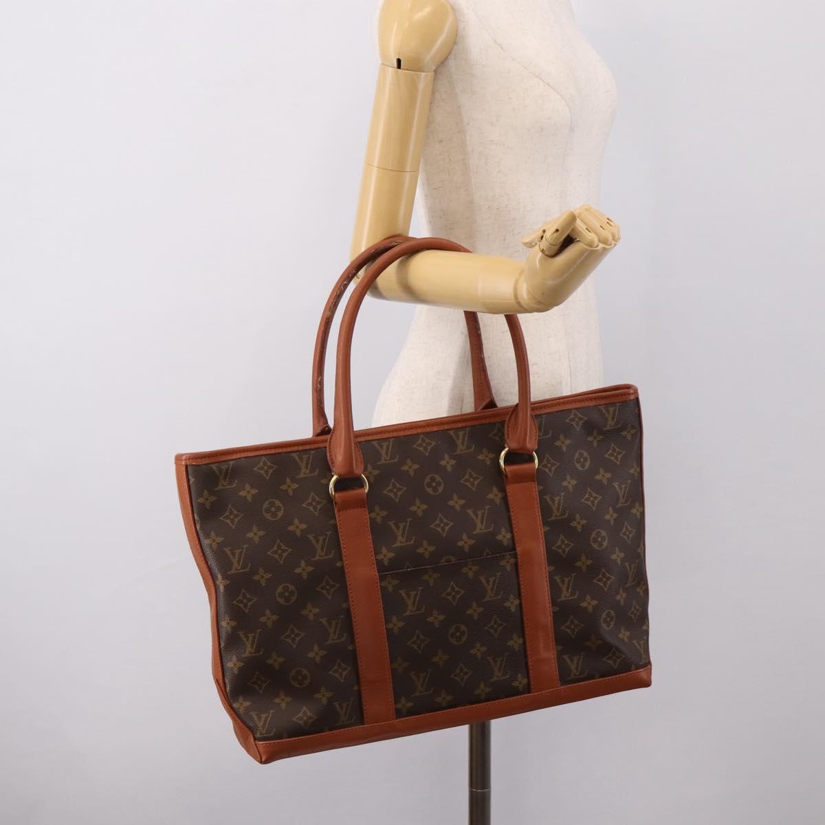 LOUIS VUITTON Monogram Sac Weekend PM Hand Bag M42425 LV Auth 208211