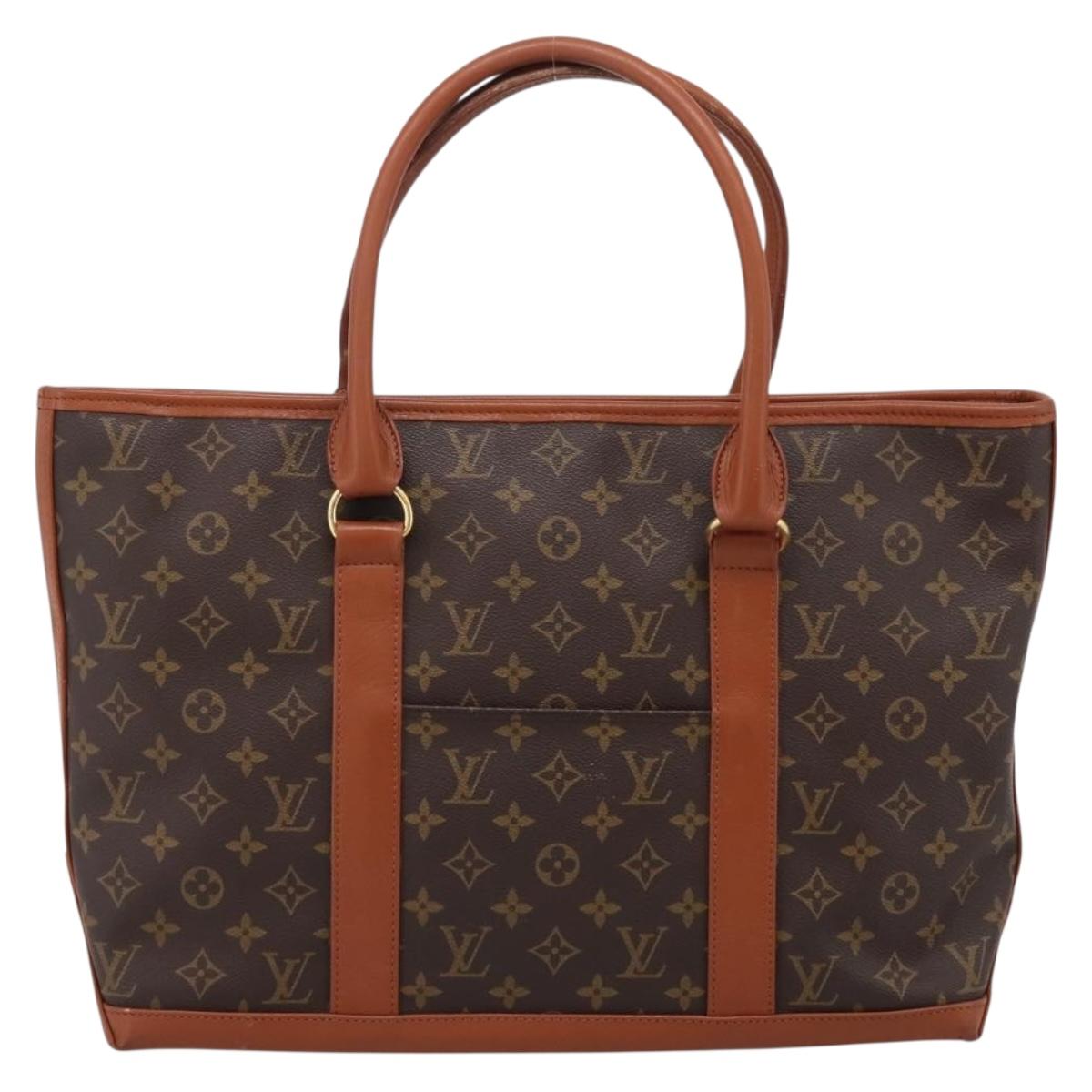 LOUIS VUITTON Monogram Sac Weekend PM Hand Bag M42425 LV Auth 208211