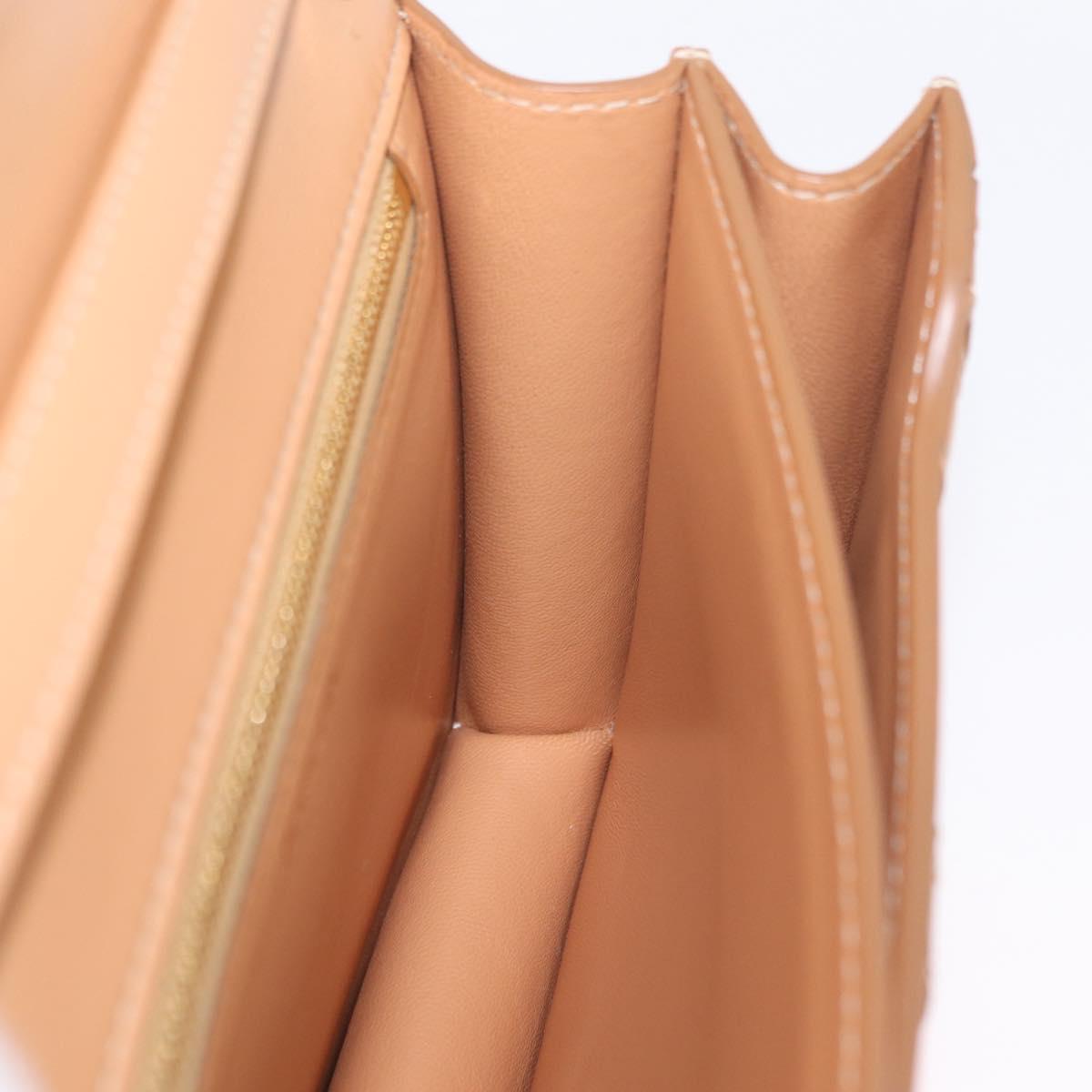 BURBERRY Shoulder Bag Leather Beige Gold Auth 208225V