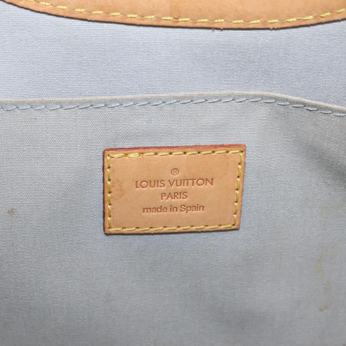 LOUIS VUITTON Monogram Vernis Roxbury Drive Bag 2Way Perle M91374 LV Auth 208226