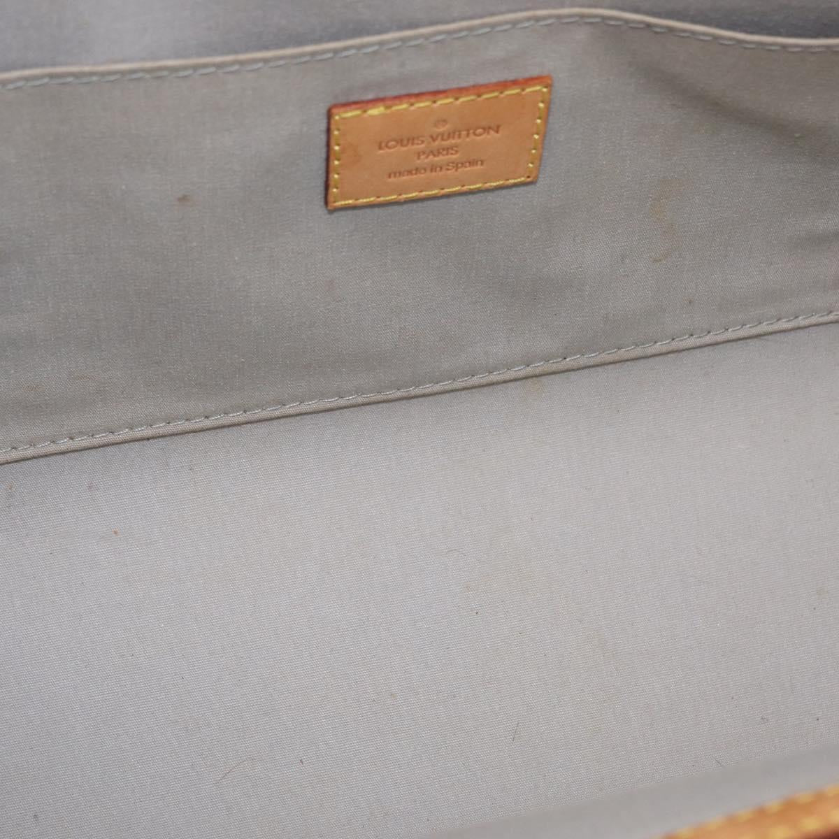 LOUIS VUITTON Monogram Vernis Roxbury Drive Bag 2Way Perle M91374 LV Auth 208226