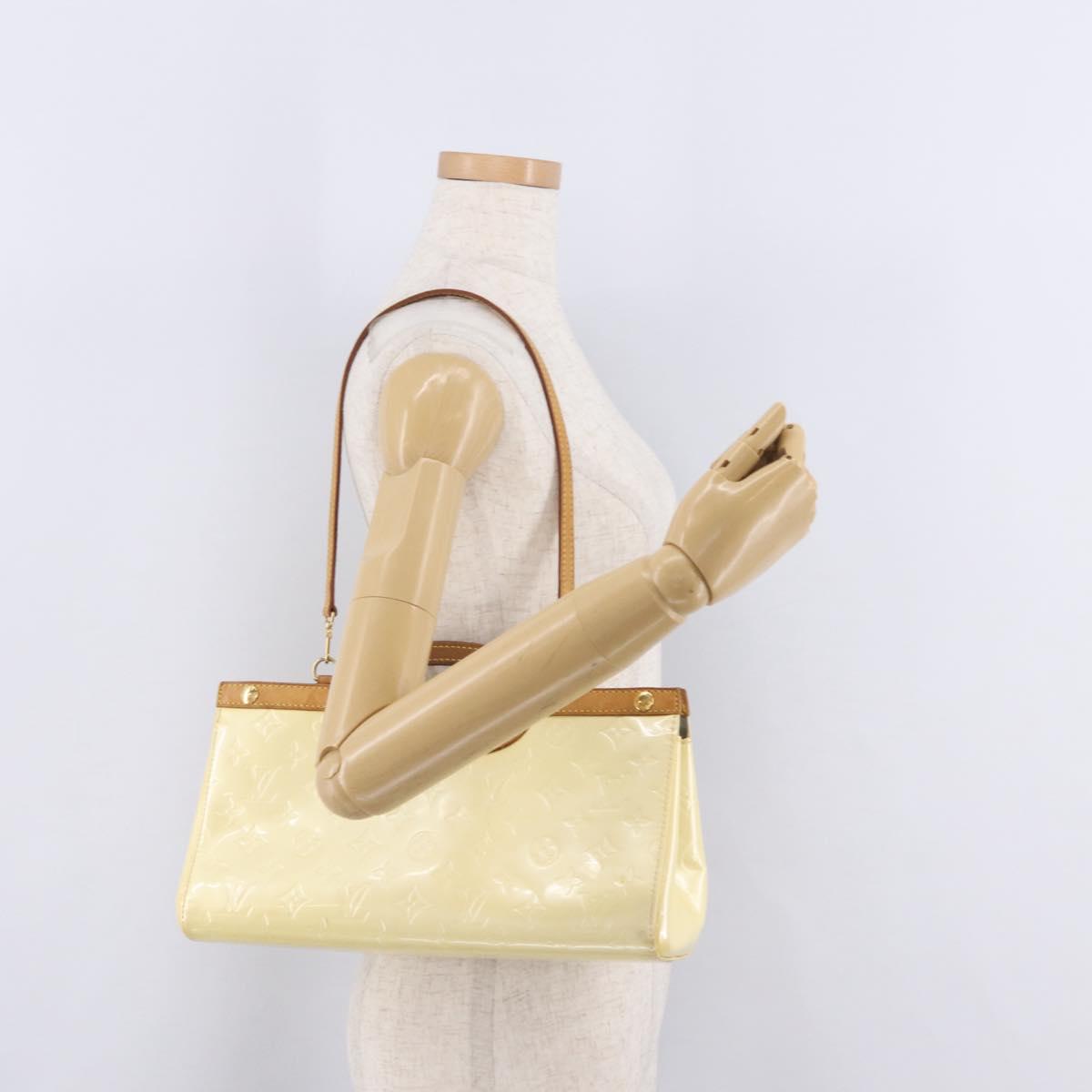LOUIS VUITTON Monogram Vernis Roxbury Drive Bag 2Way Perle M91374 LV Auth 208226