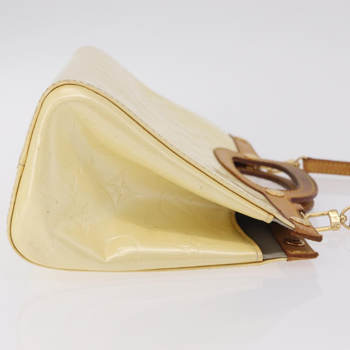 LOUIS VUITTON Monogram Vernis Roxbury Drive Bag 2Way Perle M91374 LV Auth 208226