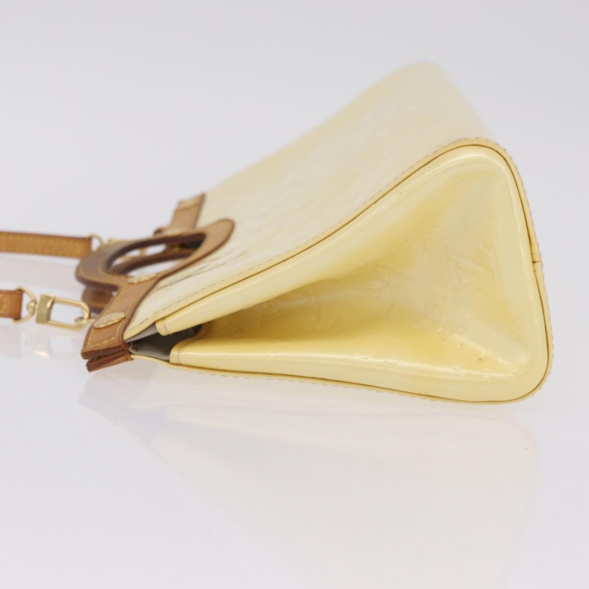 LOUIS VUITTON Monogram Vernis Roxbury Drive Bag 2Way Perle M91374 LV Auth 208226